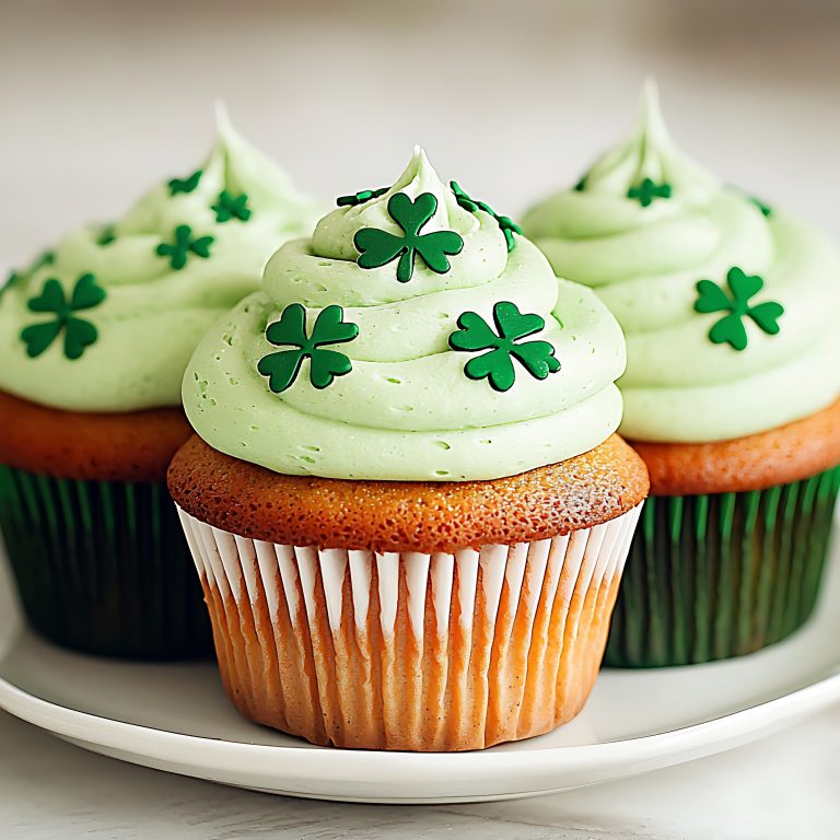 St. Patrick's Day Cupcakes.