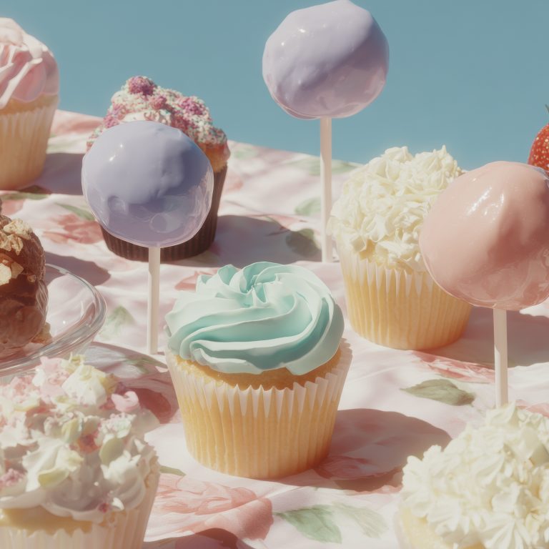 National Lollipop Day Festive Cupcakes and Cake Pops Assortment with Summer Pride and Back to School Vibes for Joyful Youth Marketing Campaigns.